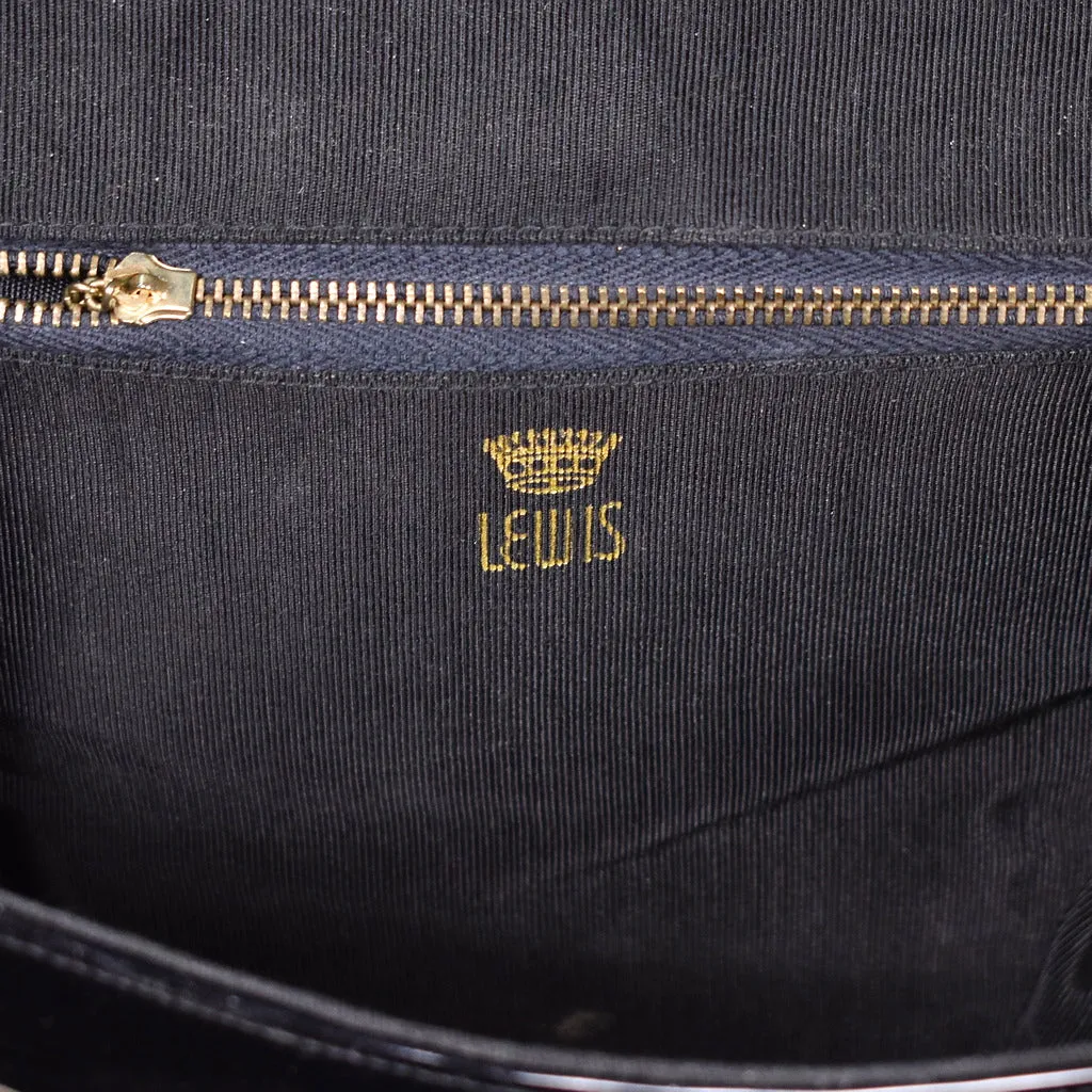 1960s Black Square Patent Bag