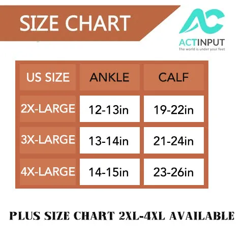 3-Pairs Cute Calf Compression Socks for Man and Woman (20-30 mmHG）| ACTINPUT