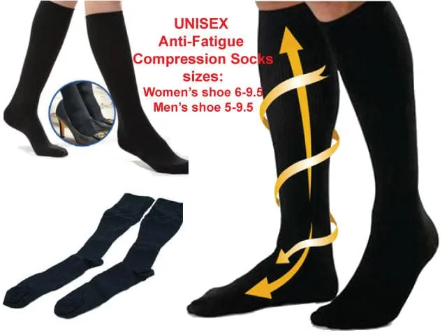 3 Pairs Unisex Anti-Fatigue Compression Socks