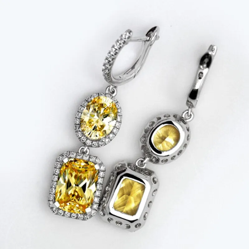 5 Colors Birthstones Drop Earrings