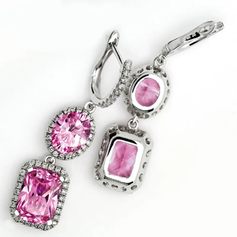 5 Colors Birthstones Drop Earrings