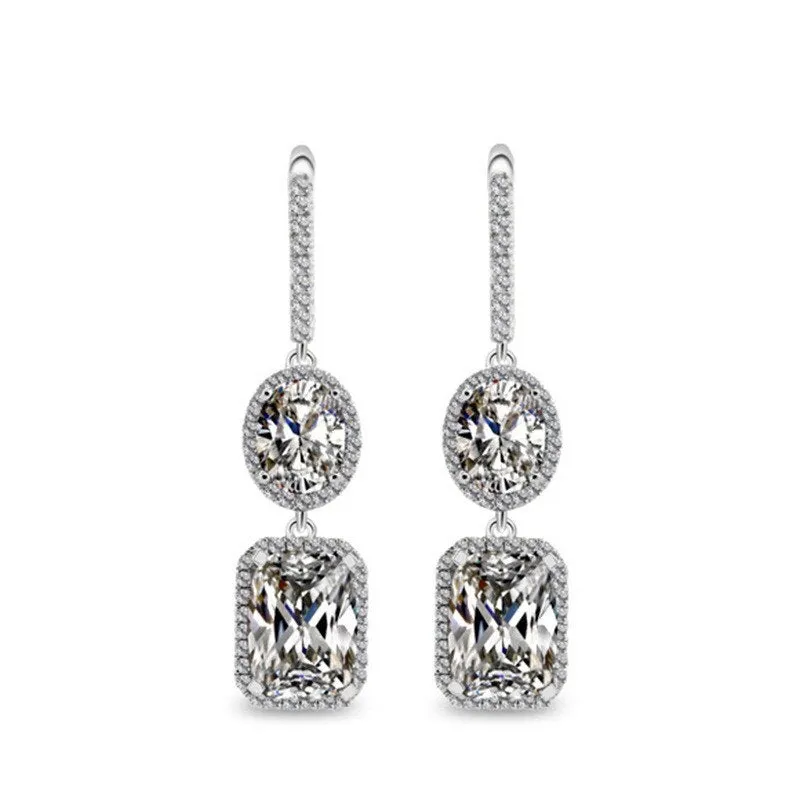 5 Colors Birthstones Drop Earrings