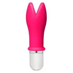 5-inch Silicone Pink 10-function Mini Vibrator with Removable Sleeve