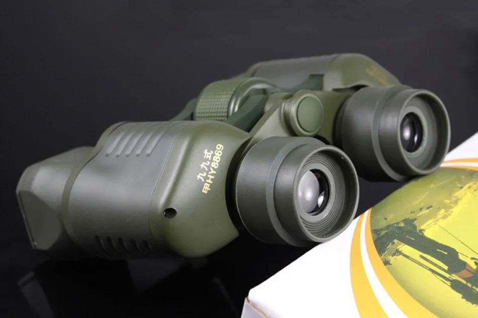 50x50 Military HD Binoculars Waterproof Shockproof (GREEN)