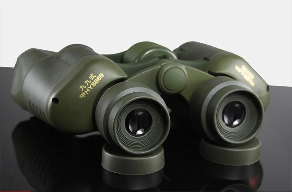50x50 Military HD Binoculars Waterproof Shockproof (GREEN)