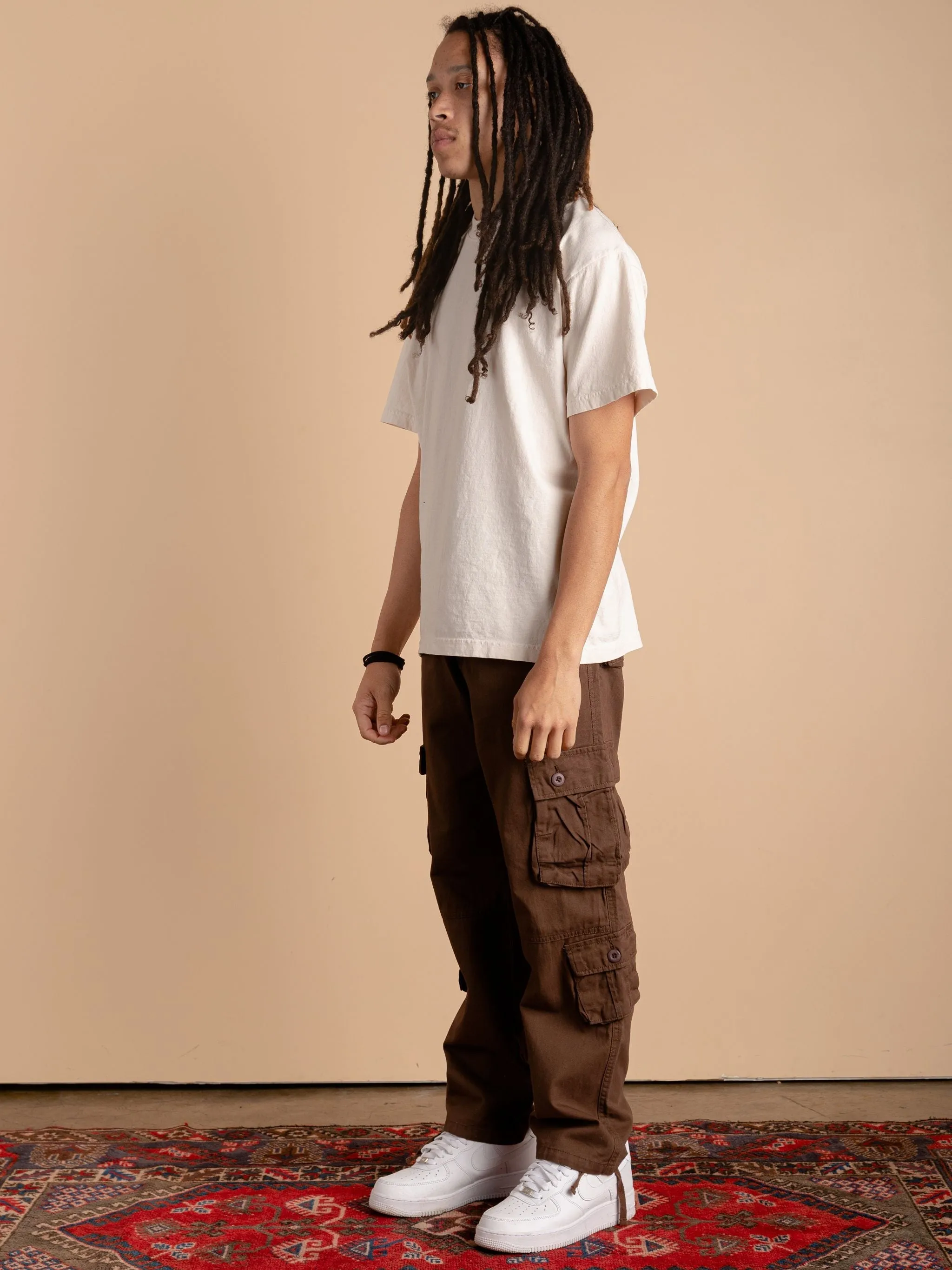 8 Pocket Cargo Pants-Earth