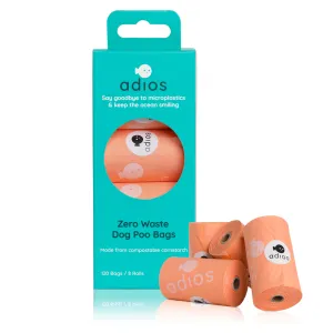 8 rolls in Pink (120 bags) - Non Handle