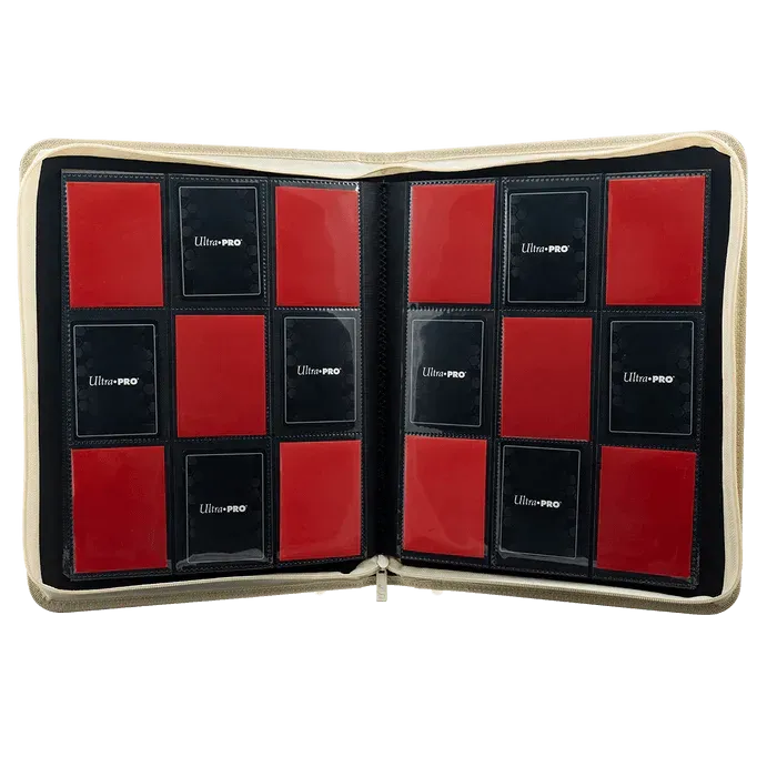 9-Pocket Vivid Zippered Deluxe PRO-Binder Red