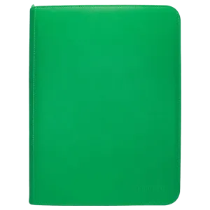 9-Pocket Vivid Zippered PRO-Binder Green