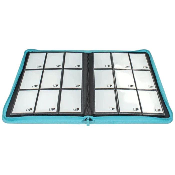 9-Pocket Vivid Zippered PRO-Binder Light Blue