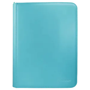 9-Pocket Vivid Zippered PRO-Binder Light Blue