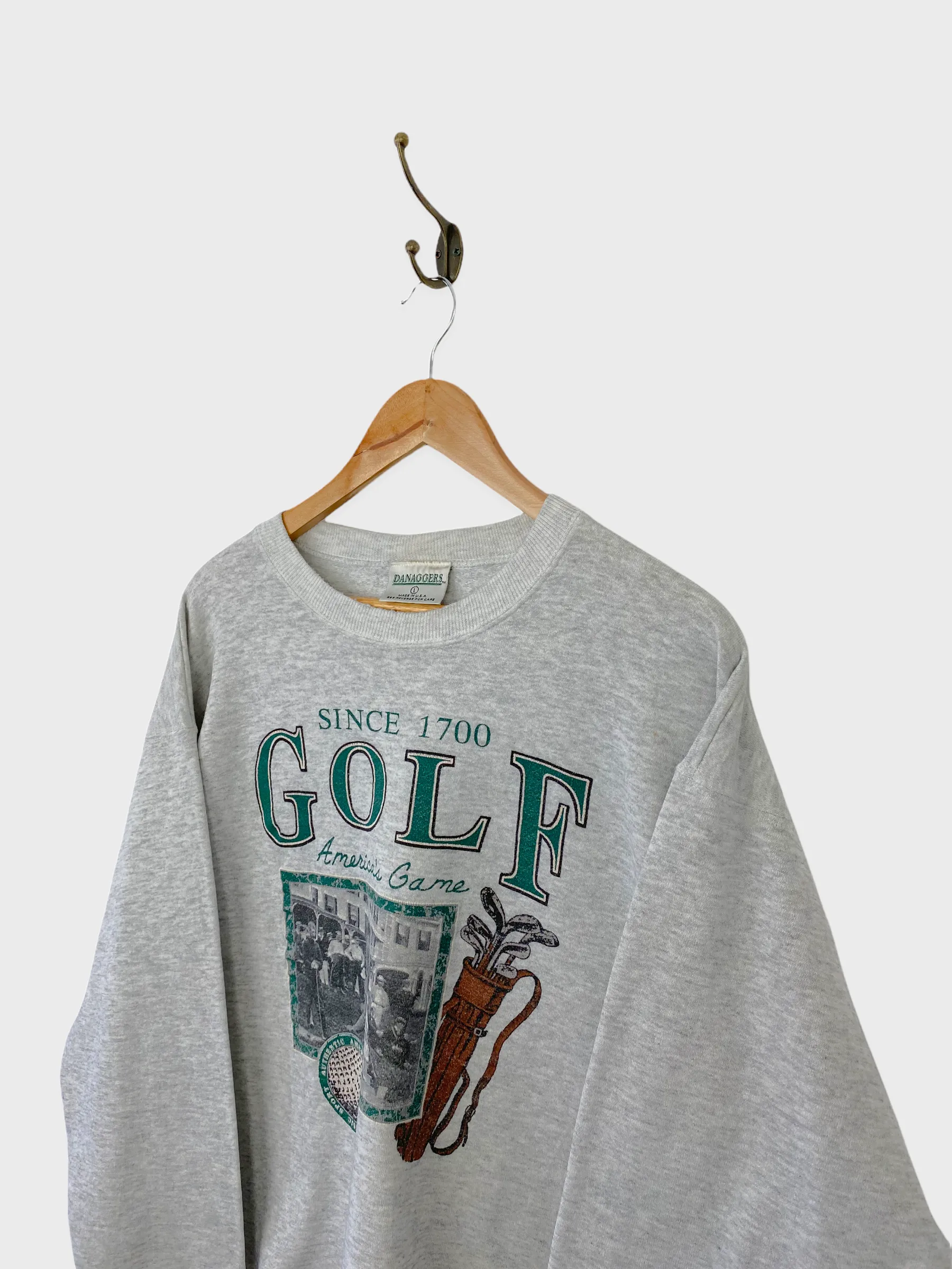 90's Golf 'America's Game' USA Made Vintage Sweatshirt Size 10-12