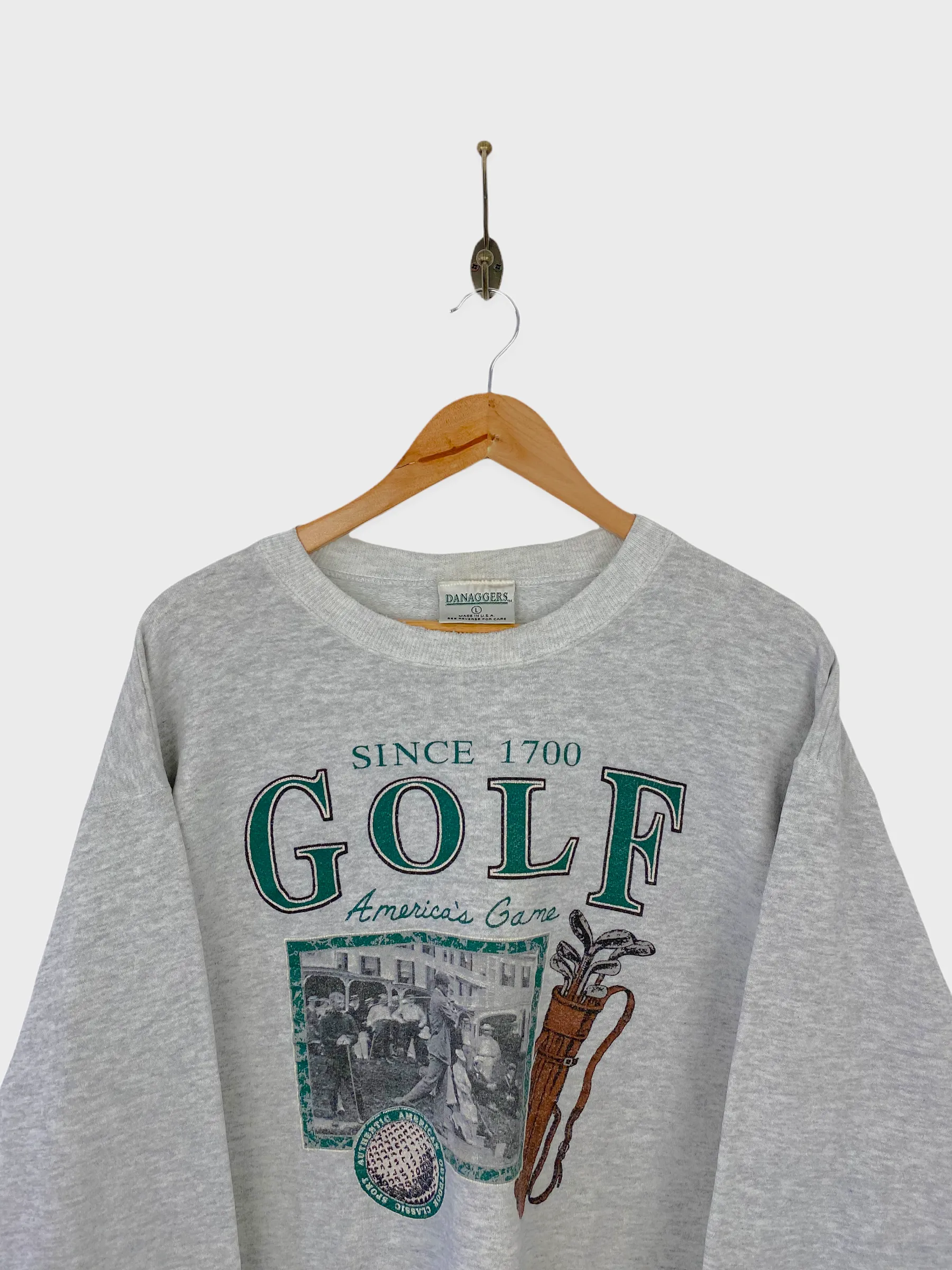 90's Golf 'America's Game' USA Made Vintage Sweatshirt Size 10-12