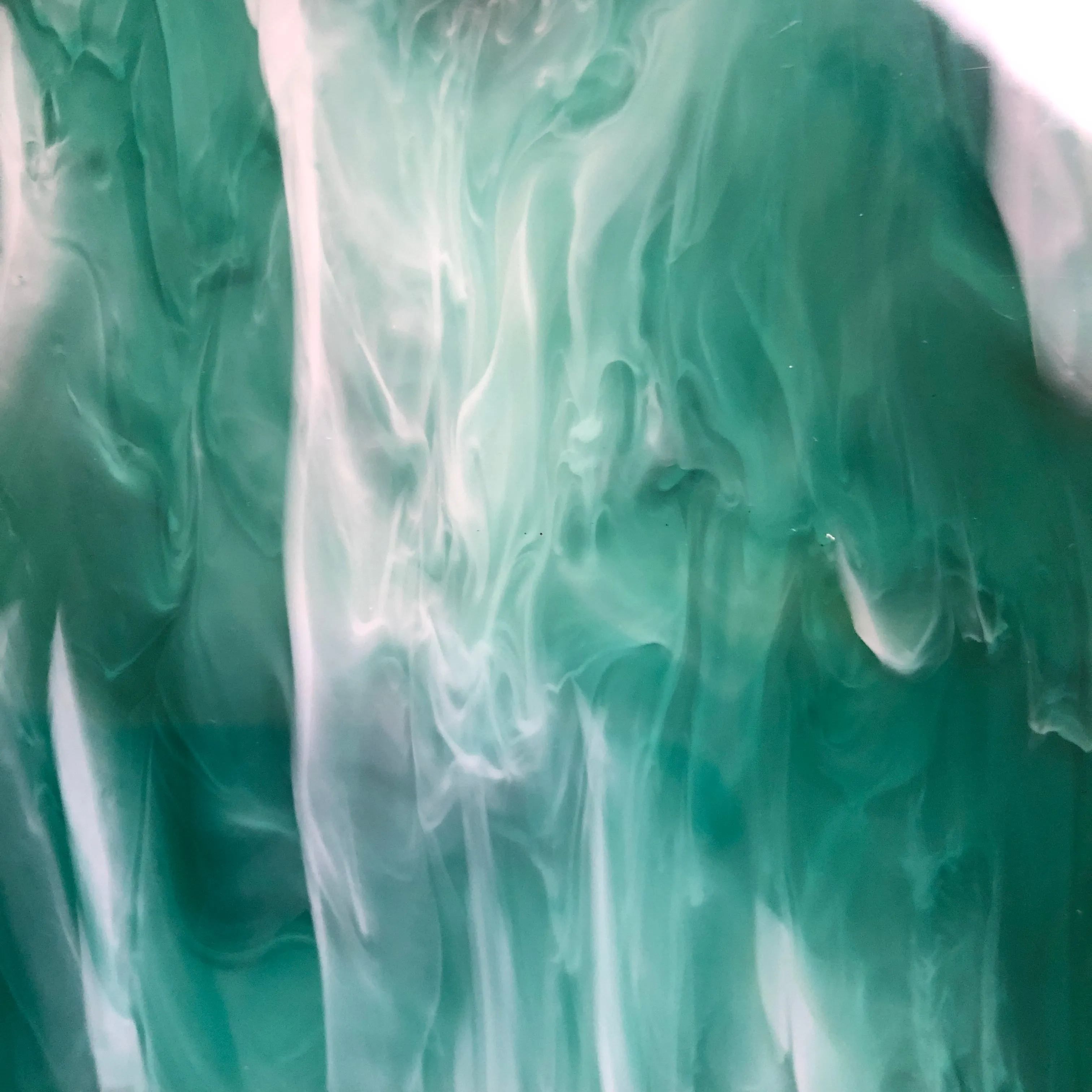 A MARBLED PERSPEX CUBE BAG