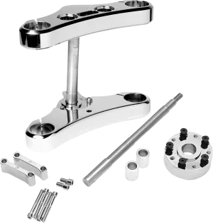Accutronix TWD549-ESCK6 49mm Wide-Glide Conversion Kit - 5 Deg. Rake - Chrome