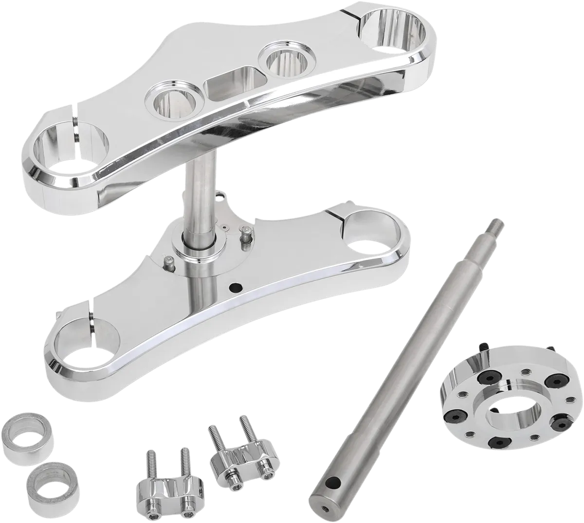 Accutronix TWD549-ESCK6 49mm Wide-Glide Conversion Kit - 5 Deg. Rake - Chrome