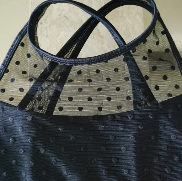 Alala Gwen Bra - Black Tulle Dot - Small