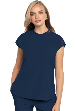 AMP MC703 Round Neck Tuckable Top Navy