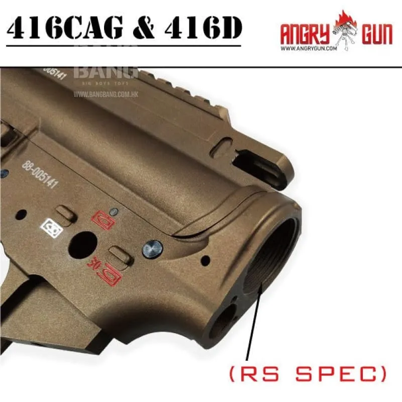 Angry Gun 416CAG MWS Conversion Kit With 14.5'' SMR RAIL - FDE