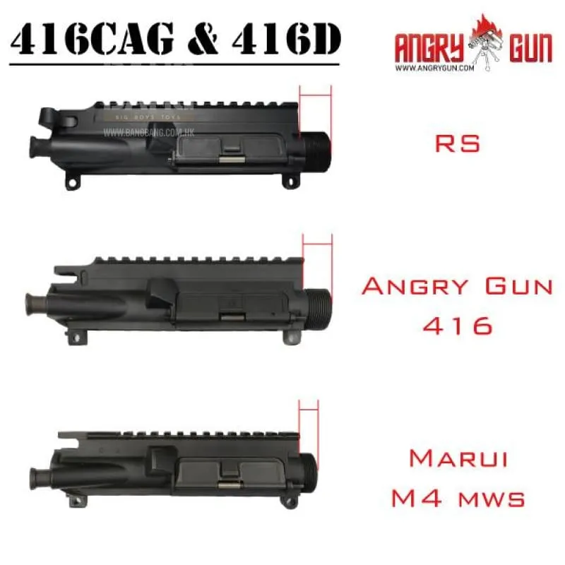 Angry Gun 416CAG MWS Conversion Kit With 14.5'' SMR RAIL - FDE