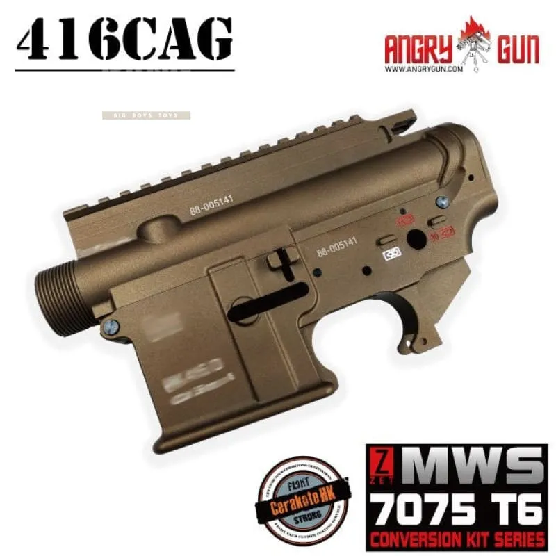 Angry Gun 416CAG MWS Conversion Kit With 14.5'' SMR RAIL - FDE