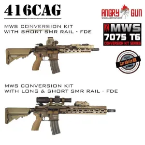 Angry Gun 416CAG MWS Conversion Kit With 14.5'' SMR RAIL - FDE