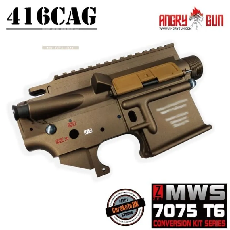 Angry Gun 416CAG MWS Conversion Kit With 14.5'' SMR RAIL - FDE
