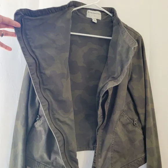 Anthropologie Marrakech Camo Jacket Large