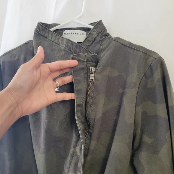 Anthropologie Marrakech Camo Jacket Large