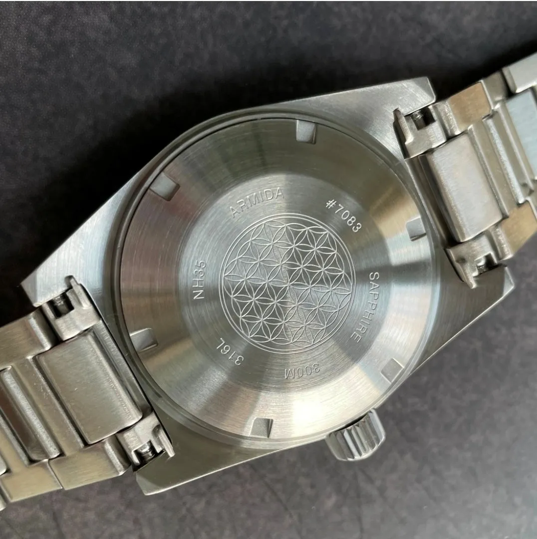 Armida A12 300m 38mm Dive Watch Grey Capt. Wilard