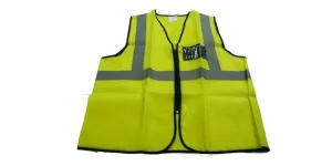 Autogear Reflective Vest With Zipper And Id Pocket