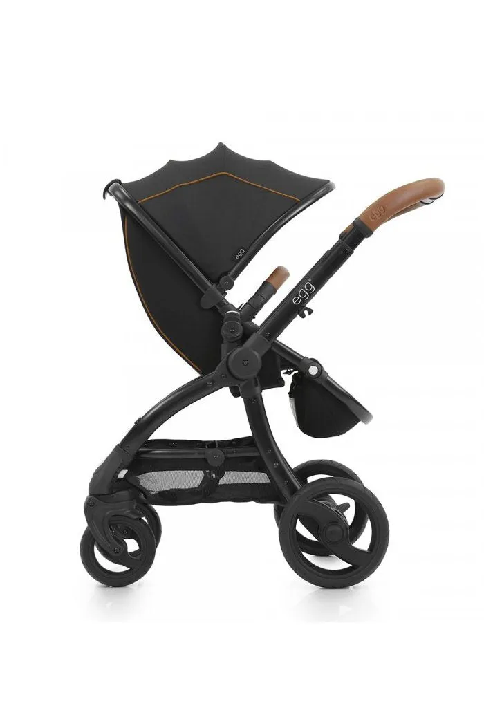 Baby Style Egg Stroller Black, Black Frame