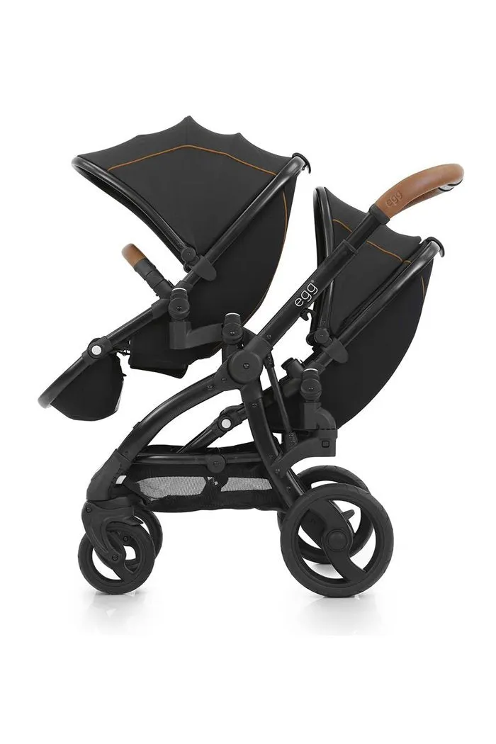 Baby Style Egg Stroller Black, Black Frame