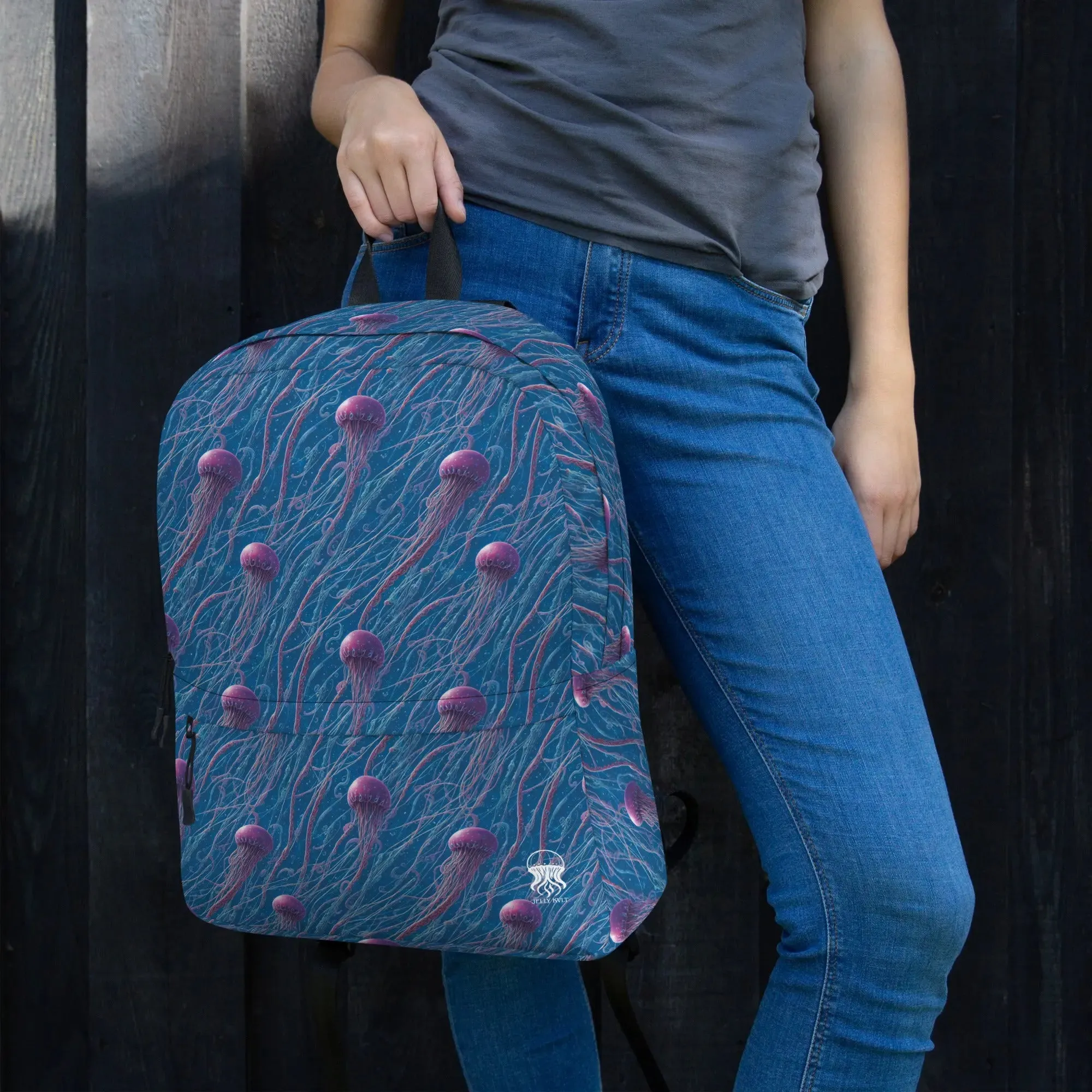 Backpack - Blue and Violet Jellyfishes