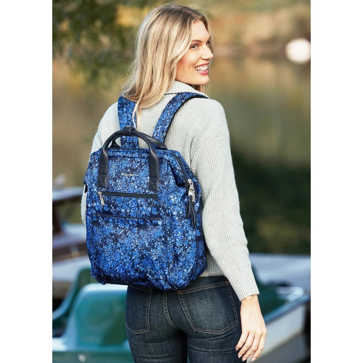 Baggallini Soho Backpack Black Nylon