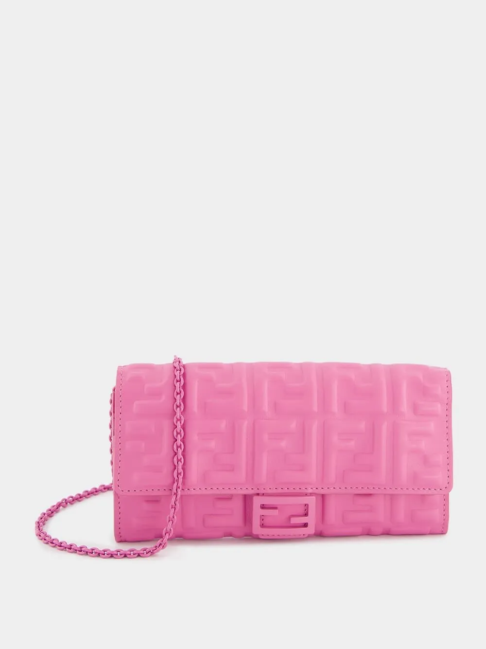Baguette Continental Pink Leather Wallet