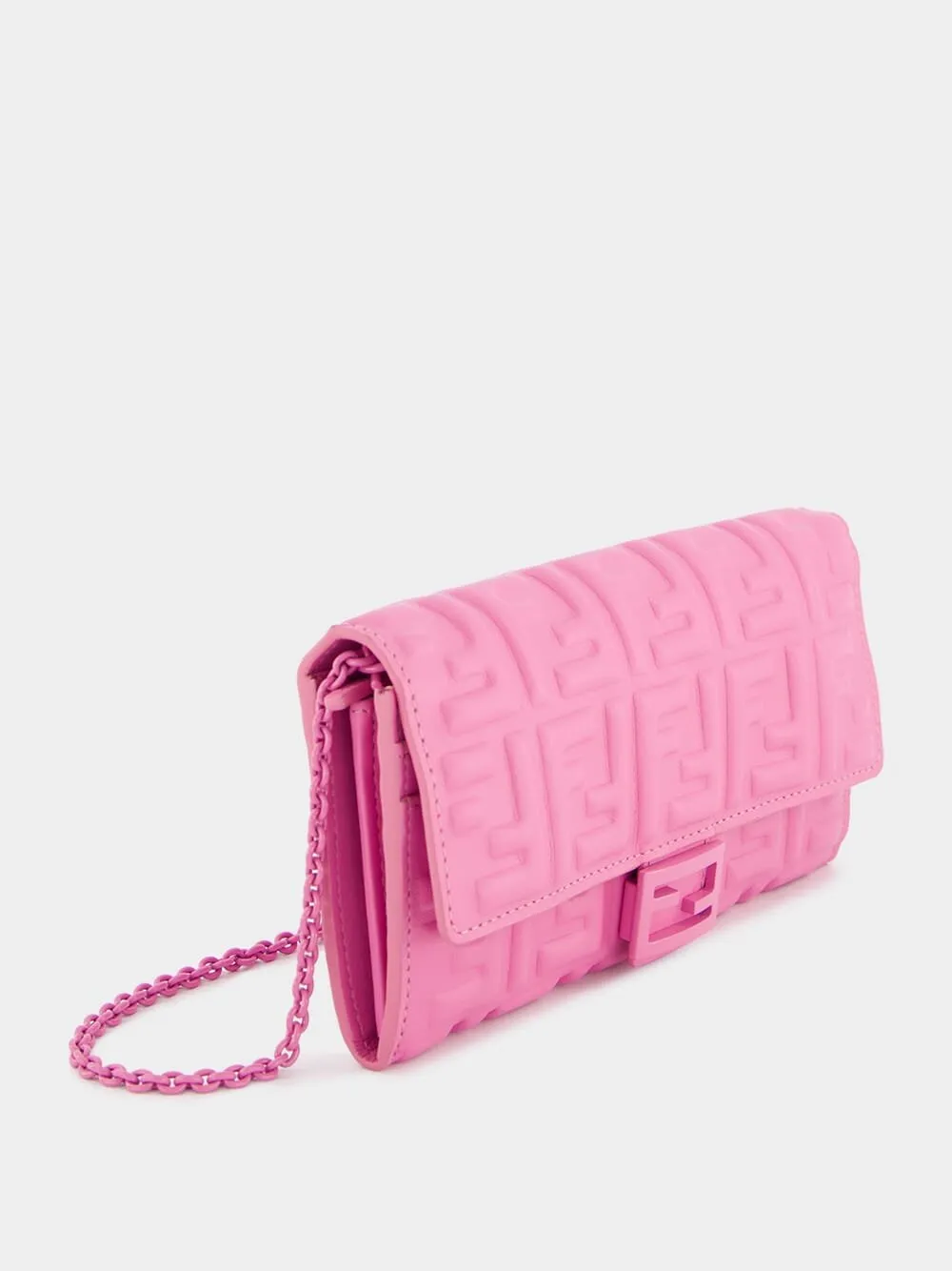 Baguette Continental Pink Leather Wallet