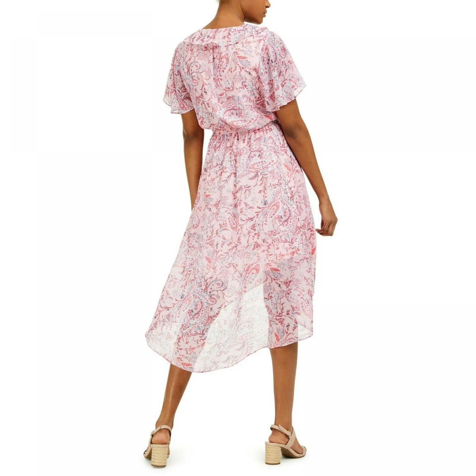 Bar III Women's Printed High Low Dress