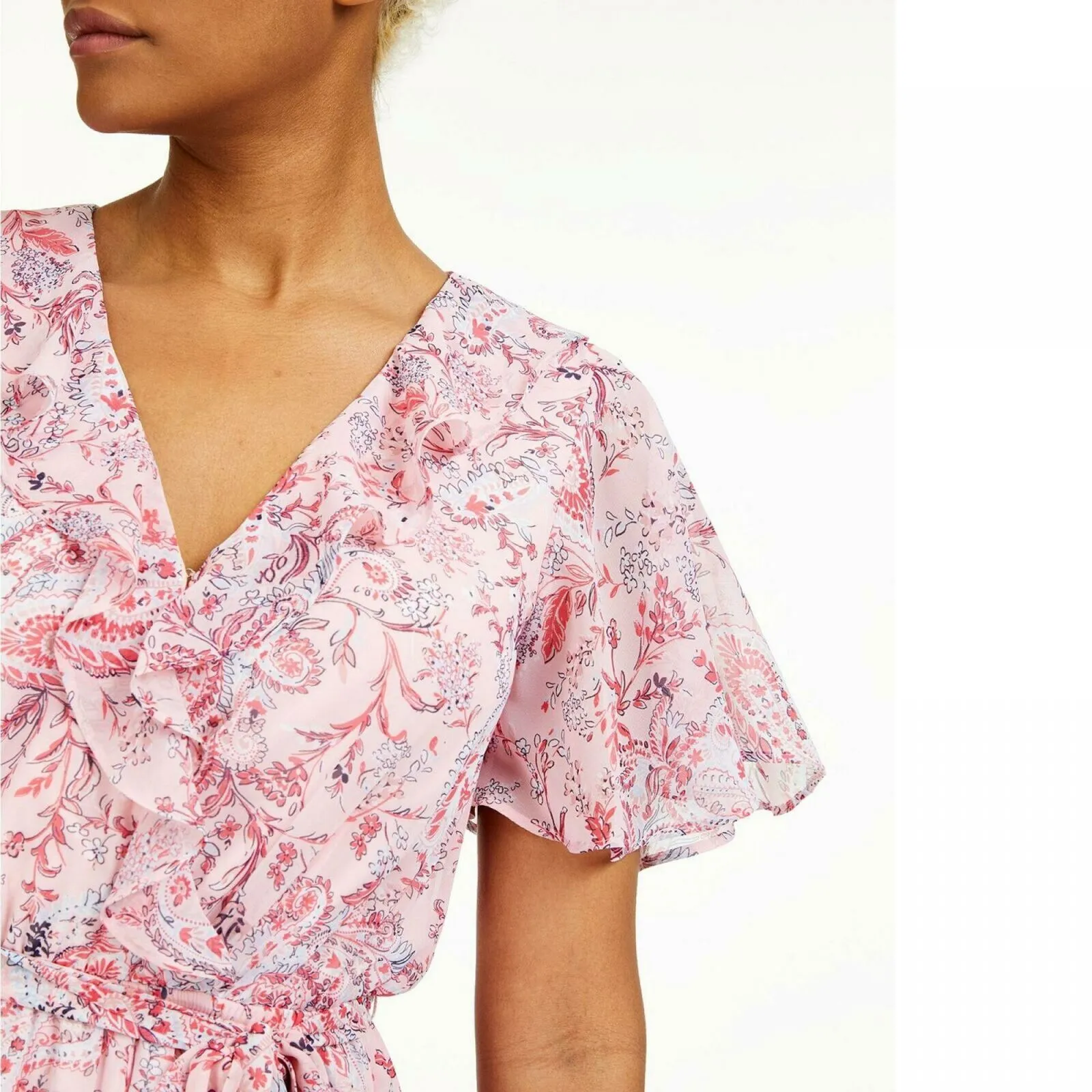 Bar III Women's Printed High Low Dress