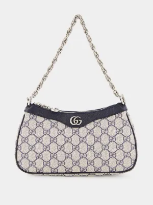 Beige and Blue Ophidia GG Small Handbag