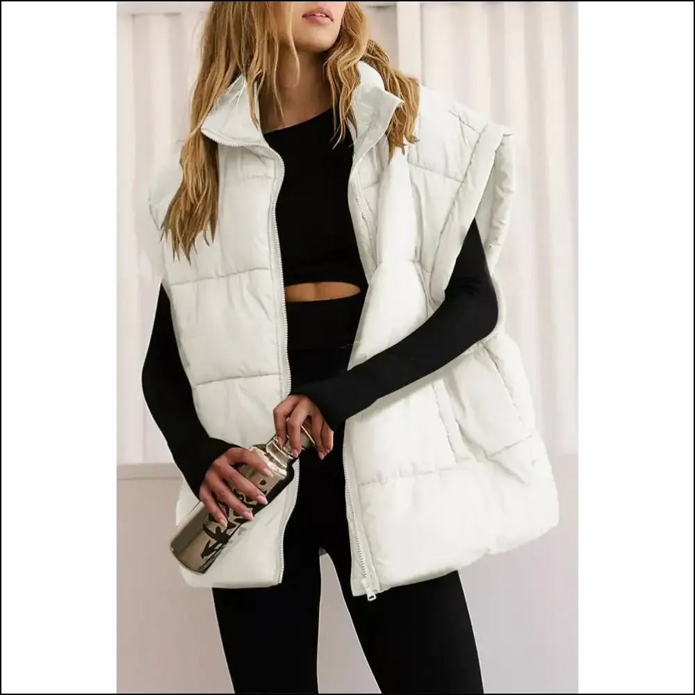 Beige Oversized Puffer: Cozy Chic Beige , Darling! Needful Things. 😇