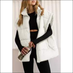 Beige Oversized Puffer: Cozy Chic Beige , Darling! Needful Things. 😇