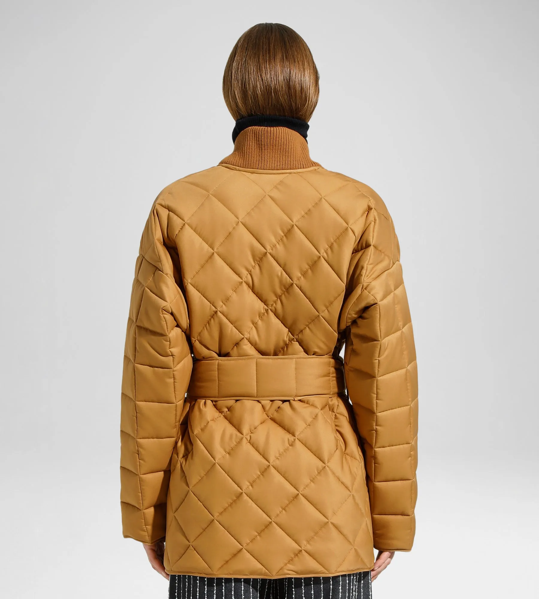 BELTED QUILTED JACKET