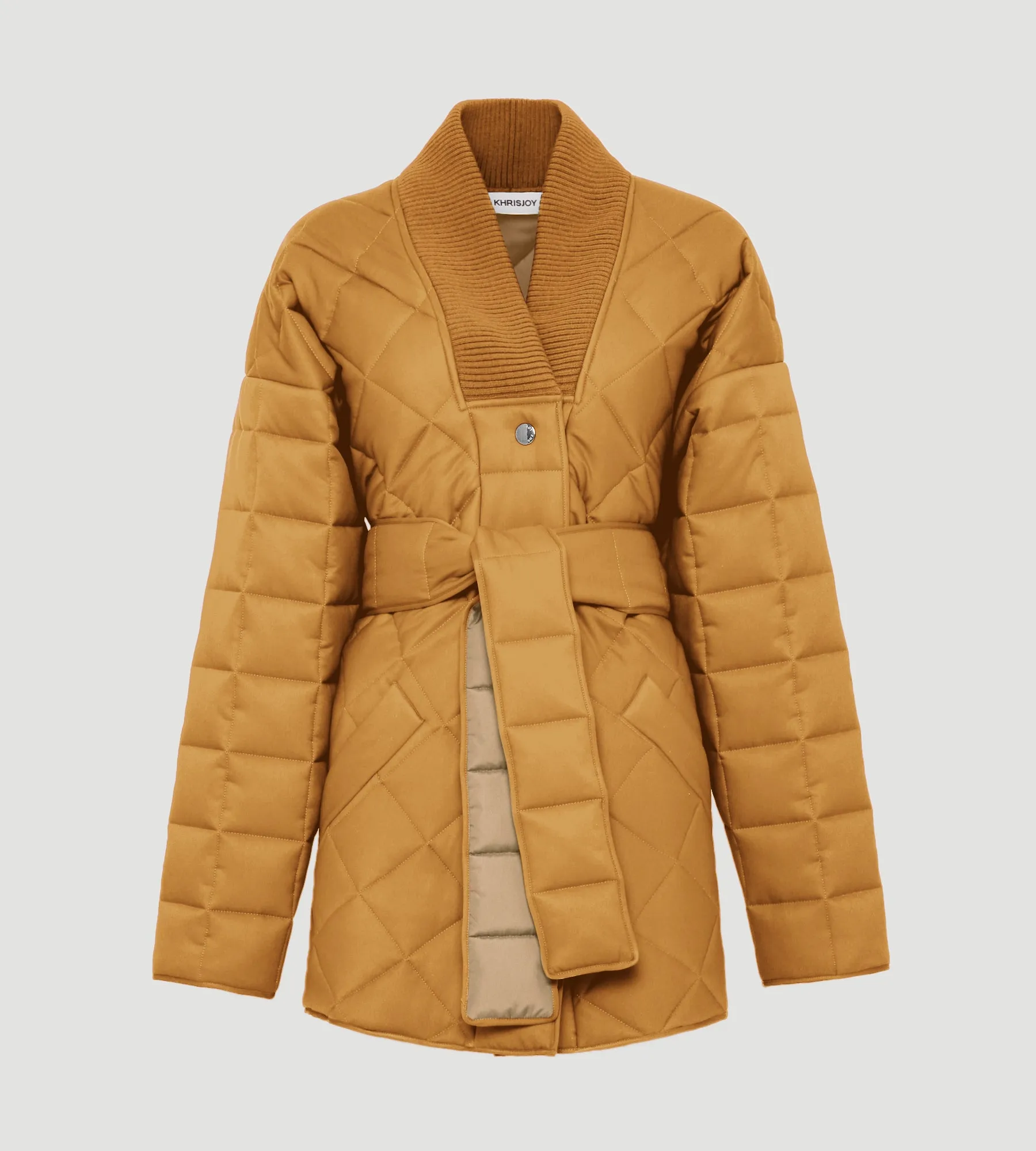 BELTED QUILTED JACKET