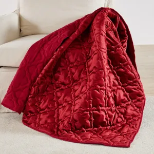 BH Caserta Velvet Red Throw