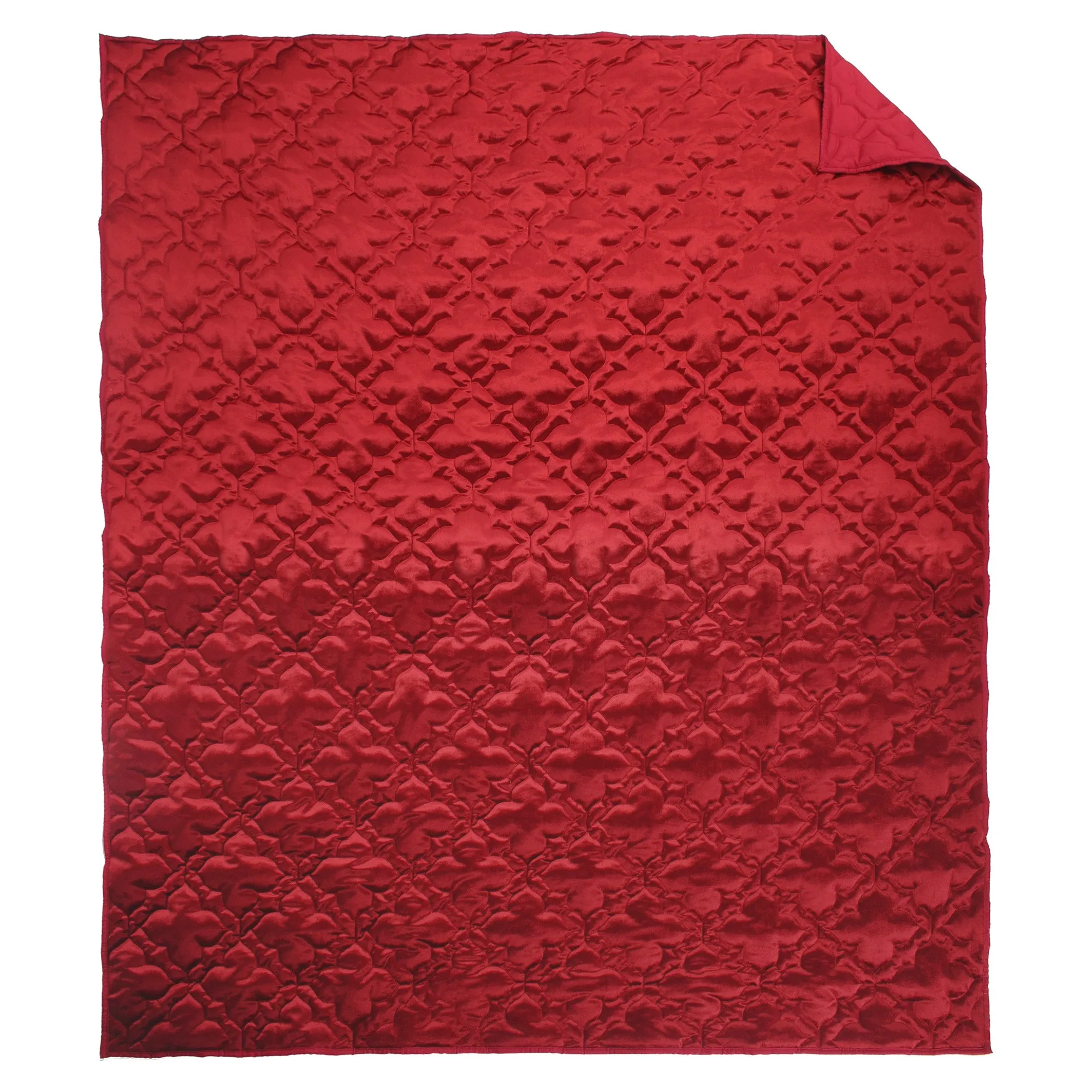 BH Caserta Velvet Red Throw