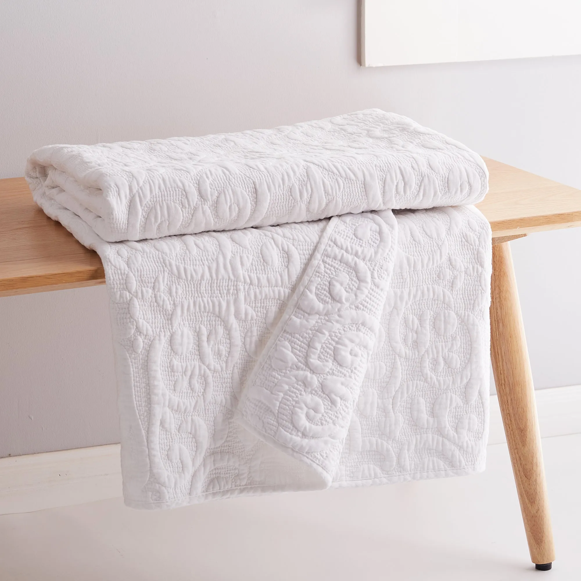 BH Sherbourne Stitch Quilted Throw