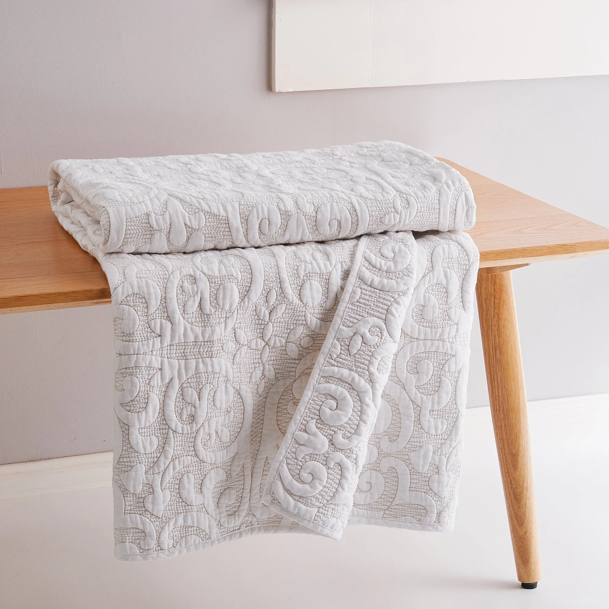 BH Sherbourne Stitch Quilted Throw