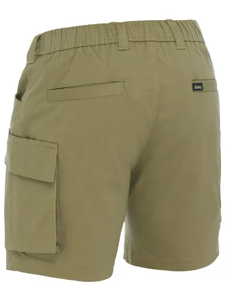 Bisley BSHC1018 Stretch Cotton Elastic Waist Cargo Short