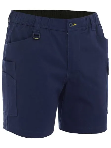 Bisley BSHC1018 Stretch Cotton Elastic Waist Cargo Short